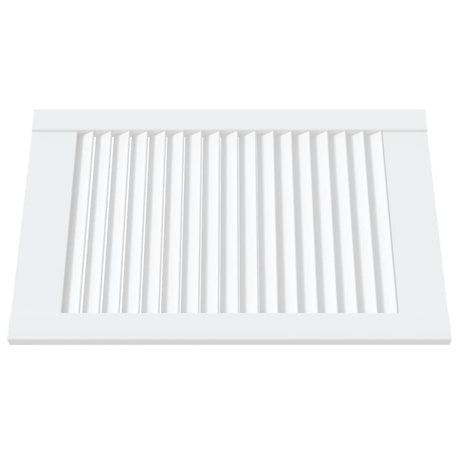 Vidaxl kastdeuren met lamellen 2 st 61,5x39,4 cm grenenhout wit