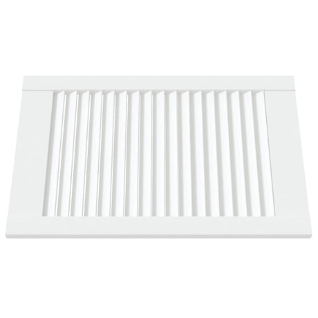 Vidaxl kastdeuren met lamellen 4 st 61,5x39,4 cm grenenhout wit