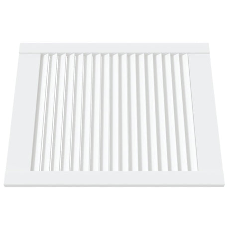 Vidaxl kastdeuren met lamellen 4 st 61,5x49,4 cm grenenhout wit