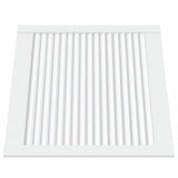 Vidaxl kastdeuren met lamellen 4 st 61,5x59,4 cm grenenhout wit
