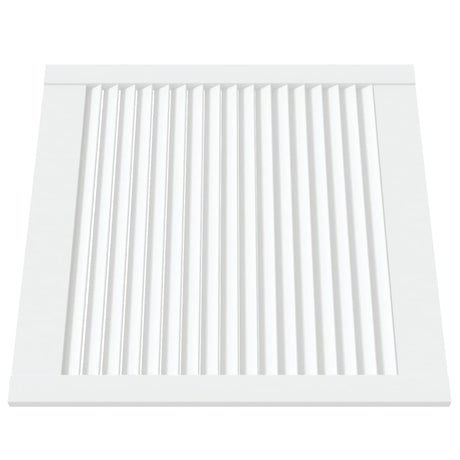 Vidaxl kastdeuren met lamellen 4 st 61,5x59,4 cm grenenhout wit