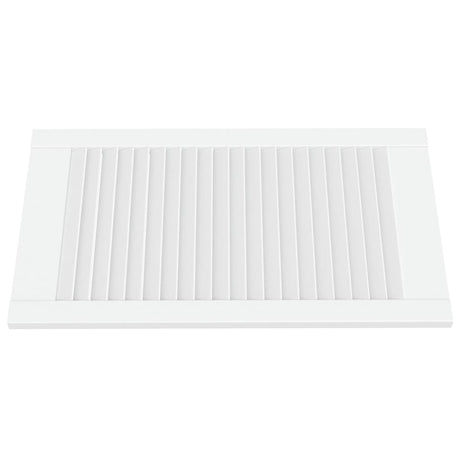 Vidaxl kastdeuren met lamellen 2 st 69x39,4 cm massief grenenhout wit