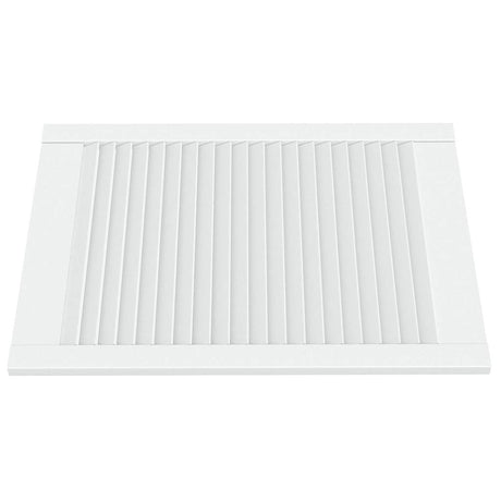 Vidaxl kastdeur met lamellen 69x49,4 cm massief grenenhout wit