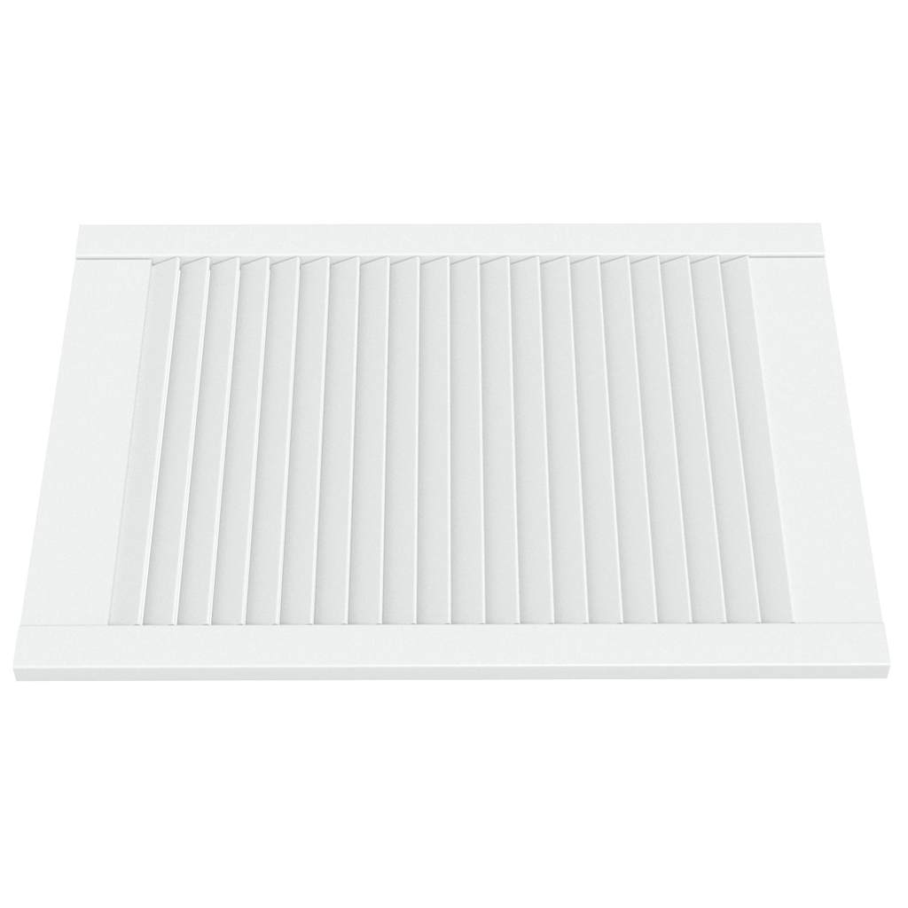 Vidaxl kastdeuren met lamellen 4 st 69x49,4 cm massief grenenhout wit