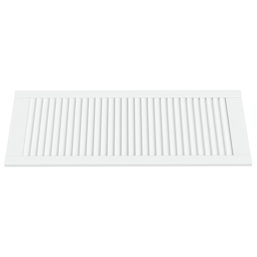 Vidaxl kastdeuren met lamellen 2 st 99,3x39,4 cm grenenhout wit