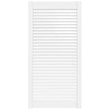 Vidaxl kastdeur met lamellen 99,3x49,4 cm massief grenenhout wit
