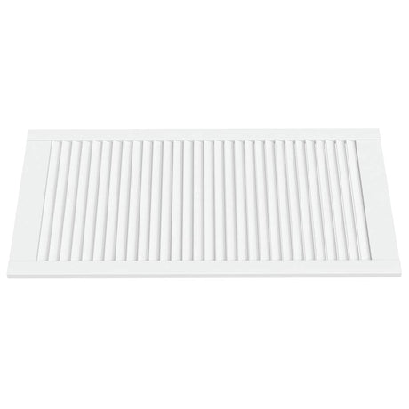 Vidaxl kastdeuren met lamellen 2 st 99,3x49,4 cm grenenhout wit