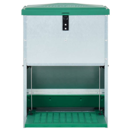 Vidaxl pluimveevoerbak automatisch met pedaal 12 kg
