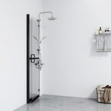 Vidaxl Walk-in shower wall Collapsible 70x190 cm ESG-Glas Transparent