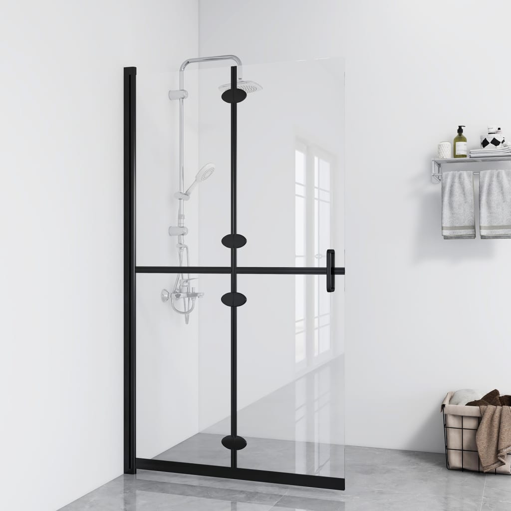 Vidaxl Walk-in shower wall Collapsible 70x190 cm ESG-Glas Transparent