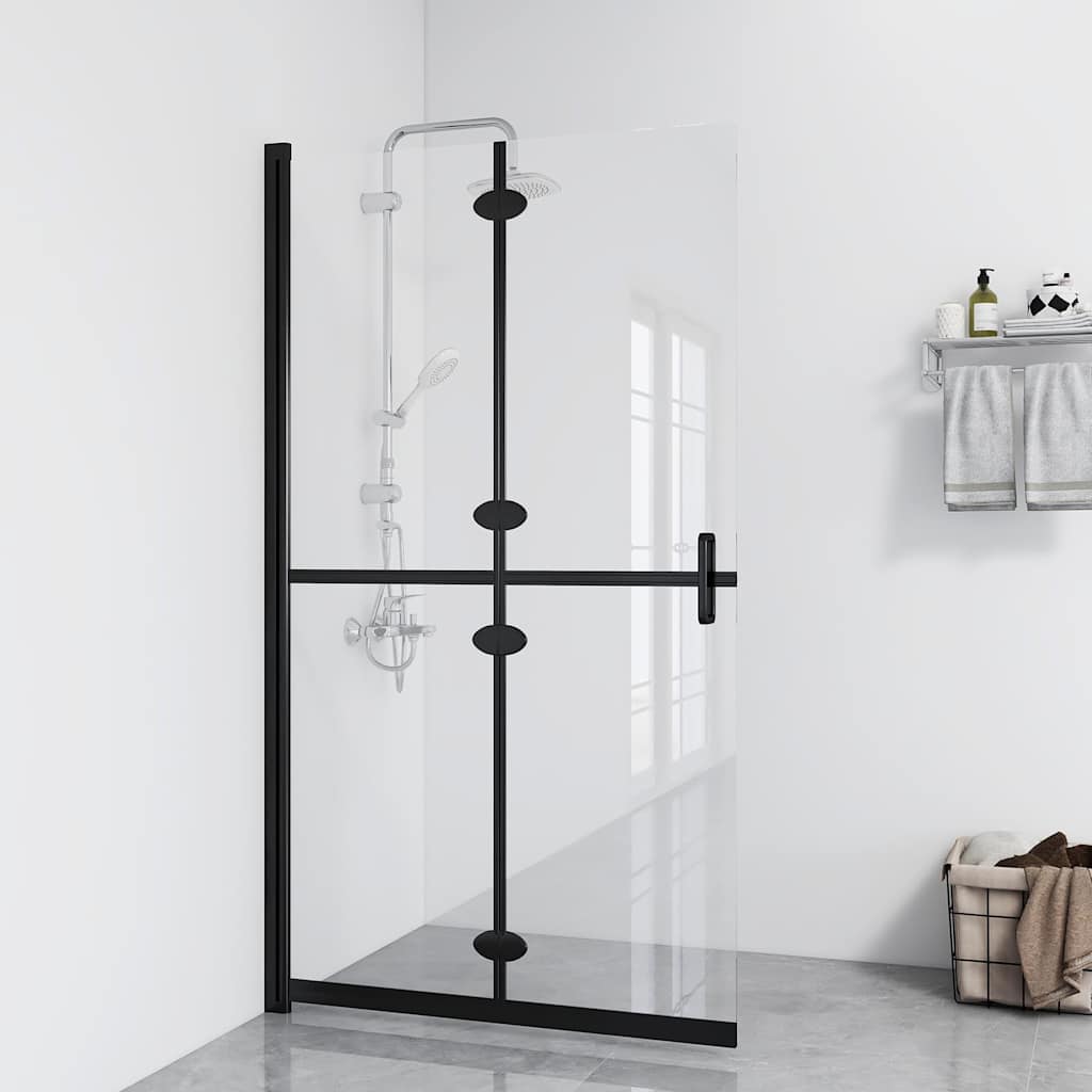 Vidaxl inloopdouchewand inklapbaar 120x190 cm esg-glas transparant