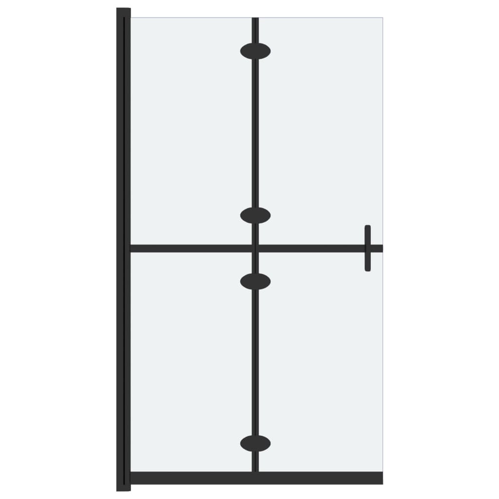 Vidaxl Walk-in shower wall Collapsible 70x190 cm ESG-Glas Mat