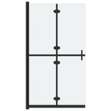 Vidaxl Walk-in shower wall Collapsible 70x190 cm ESG-Glas Mat