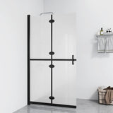 Vidaxl Walk-in shower wall Collapsible 70x190 cm ESG-Glas Mat