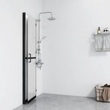 Vidaxl Walk-in shower wall Collapsible 80x190 cm ESG-Glas Mat