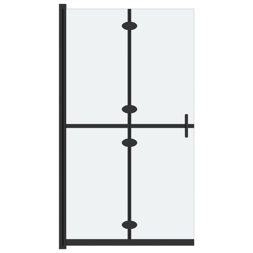 Sprchovaná stěna Vidaxl skládací 110x190 cm ESG Glass Matte