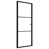 Vidaxl inner door 76x201.5 cm ESG glass and aluminum black