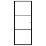 Vidaxl inner door 93x201.5 cm ESG glass and aluminum black