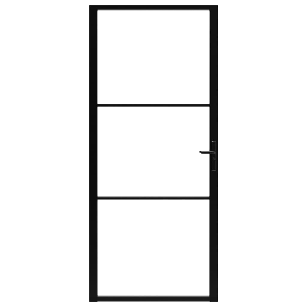 Vidaxl inner door 102.5x201.5 cm ESG glass and aluminum black