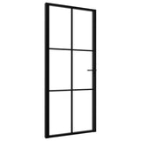 Vidaxl inner door 93x201.5 cm ESG glass and aluminum black