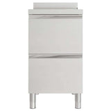 Vidaxl commerciële keukenkast met 2 lades 50x60x96 cm
