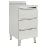 Vidaxl commerciële keukenkast met 3 lades 50x60x96 cm