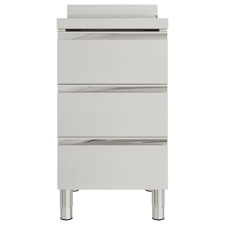Vidaxl commerciële keukenkast met 3 lades 50x60x96 cm