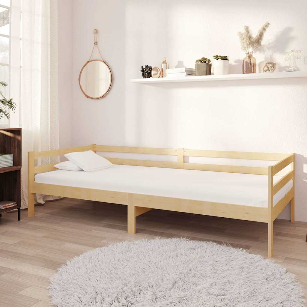 Vidaxl slaapbank massief grenenhout 90x200 cm