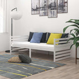 Vidaxl bedbank massief grenenhout wit 90x200 cm