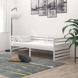 Vidaxl bedbank massief grenenhout wit 90x200 cm