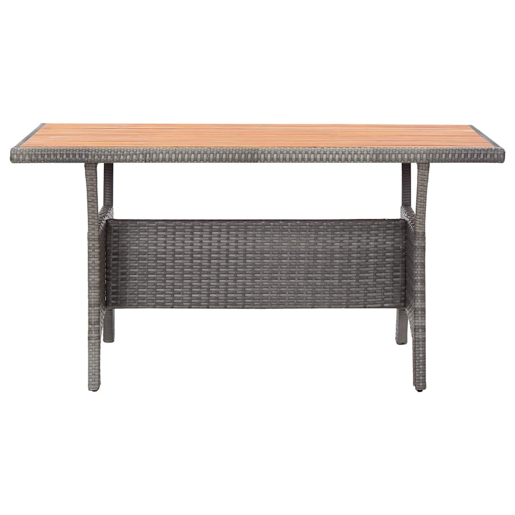 Vidaxl tuintafel 120x70x66 cm massief acaciahout grijs