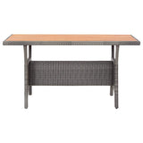 Vidaxl tuintafel 120x70x66 cm massief acaciahout grijs
