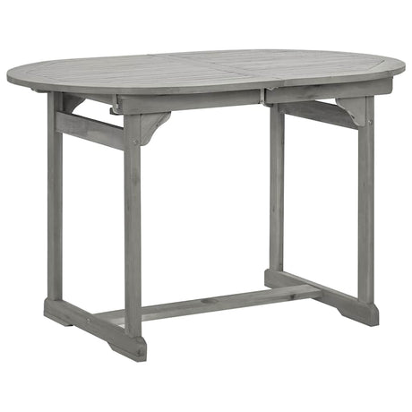 Vidaxl tuintafel (120-170)x80x75 cm massief acaciahout