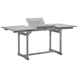 Vidaxl tuintafel (120-170)x80x75 cm massief acaciahout