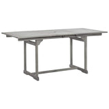 Vidaxl tuintafel (120-170)x80x75 cm massief acaciahout