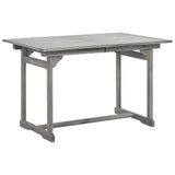Vidaxl tuintafel (120-170)x80x75 cm massief acaciahout