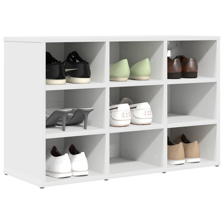 Vidaxl schoenenkast 77,5 x 30 x 51 cm bewerkt hout wit