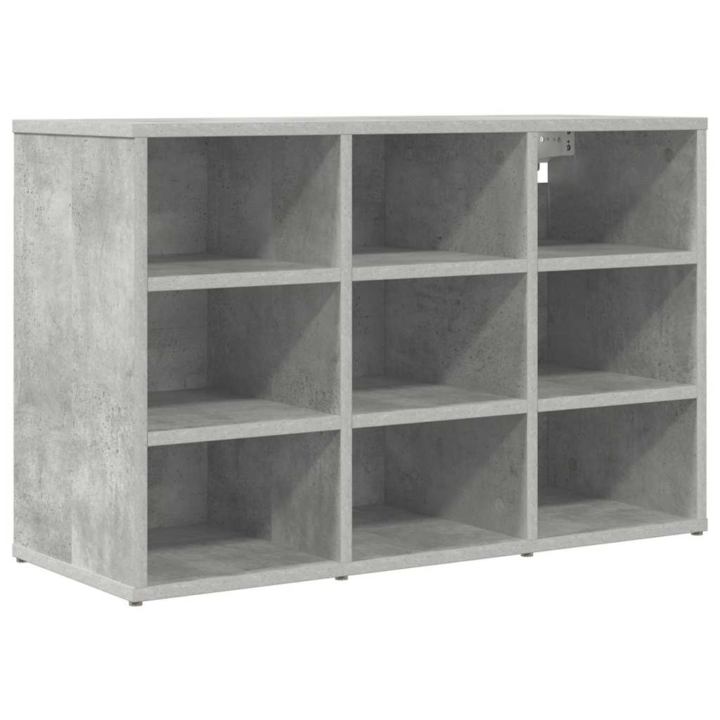 Vidaxl schoenenkast betongrijs 77,5 x 30 x 51 cm bewerkt hout