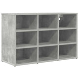 Vidaxl schoenenkast betongrijs 77,5 x 30 x 51 cm bewerkt hout