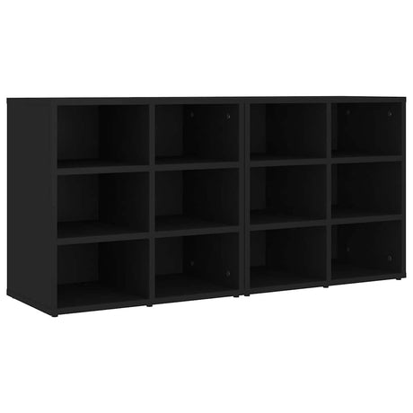 Vidaxl schoenenkasten 2 st 52,5x30x50 cm zwart