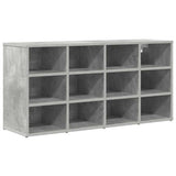 Vidaxl schoenenkast met plank betongrijs 103 x 30 x 51 cm bewerkt hout