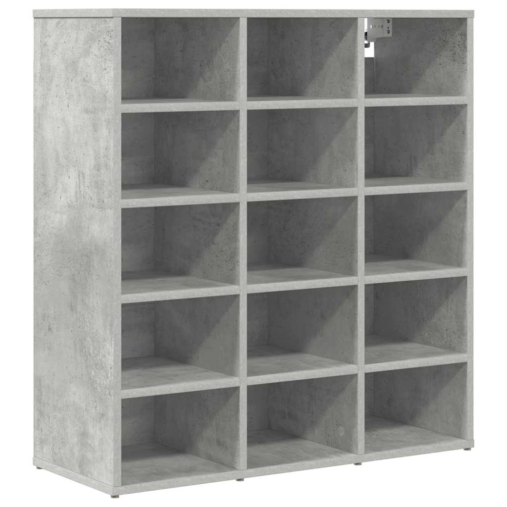Vidaxl schoenenkast betongrijs 77,5 x 30 x 83,5 cm bewerkt hout