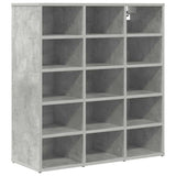 Vidaxl schoenenkast betongrijs 77,5 x 30 x 83,5 cm bewerkt hout