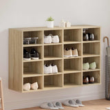 Vidaxl schoenenkast sonoma eiken 103 x 30 x 67 cm bewerkt hout