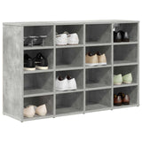 Vidaxl schoenenkast met plank betongrijs 103 x 30 x 67 cm bewerkt hout