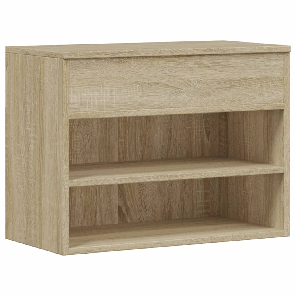 Vidaxl Shoes Bank 60x30x45 cm de madera procesada Sonoma Oak coloreed