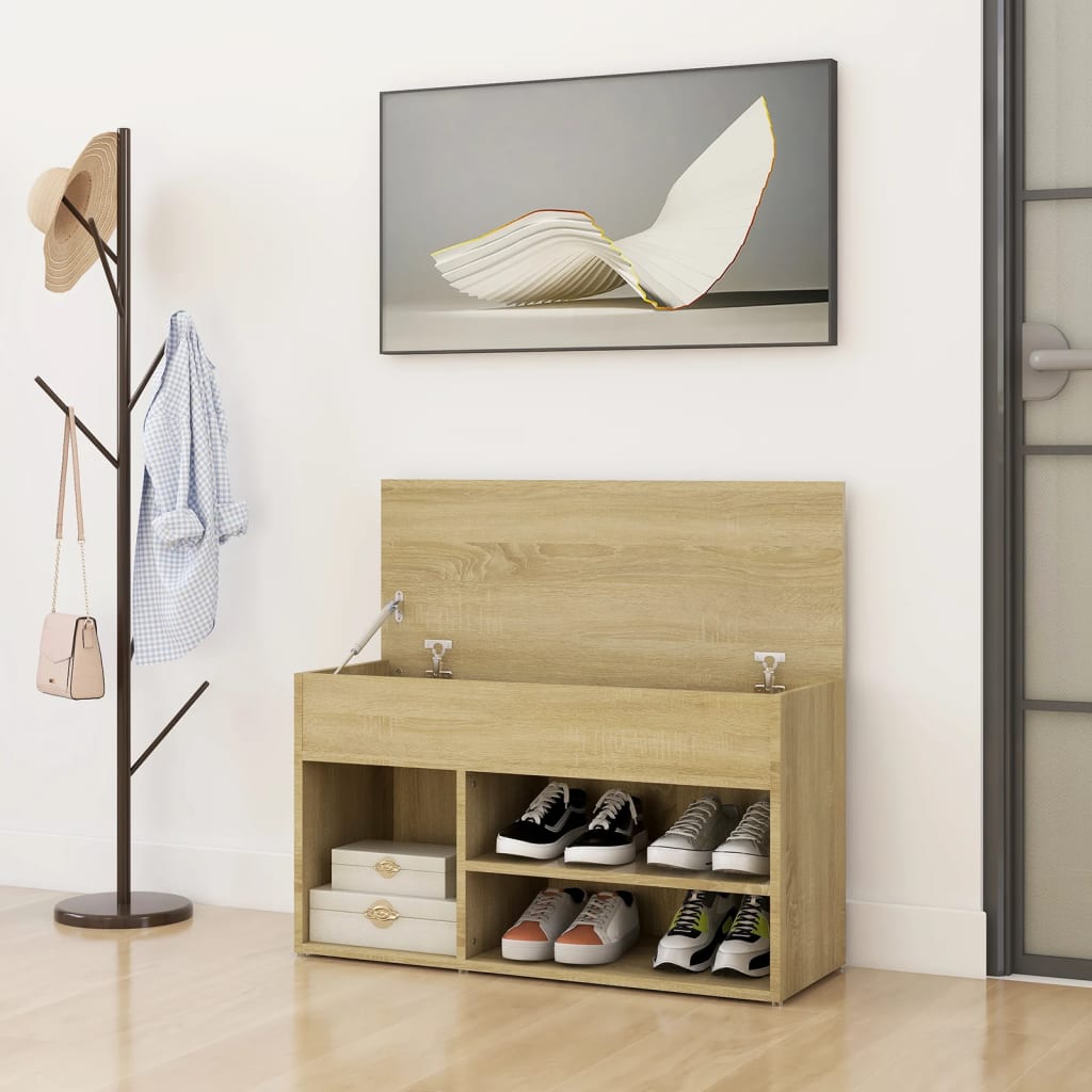 VidaXL shoe sofa 80x30x45 cm processed wood sonoma oak colored