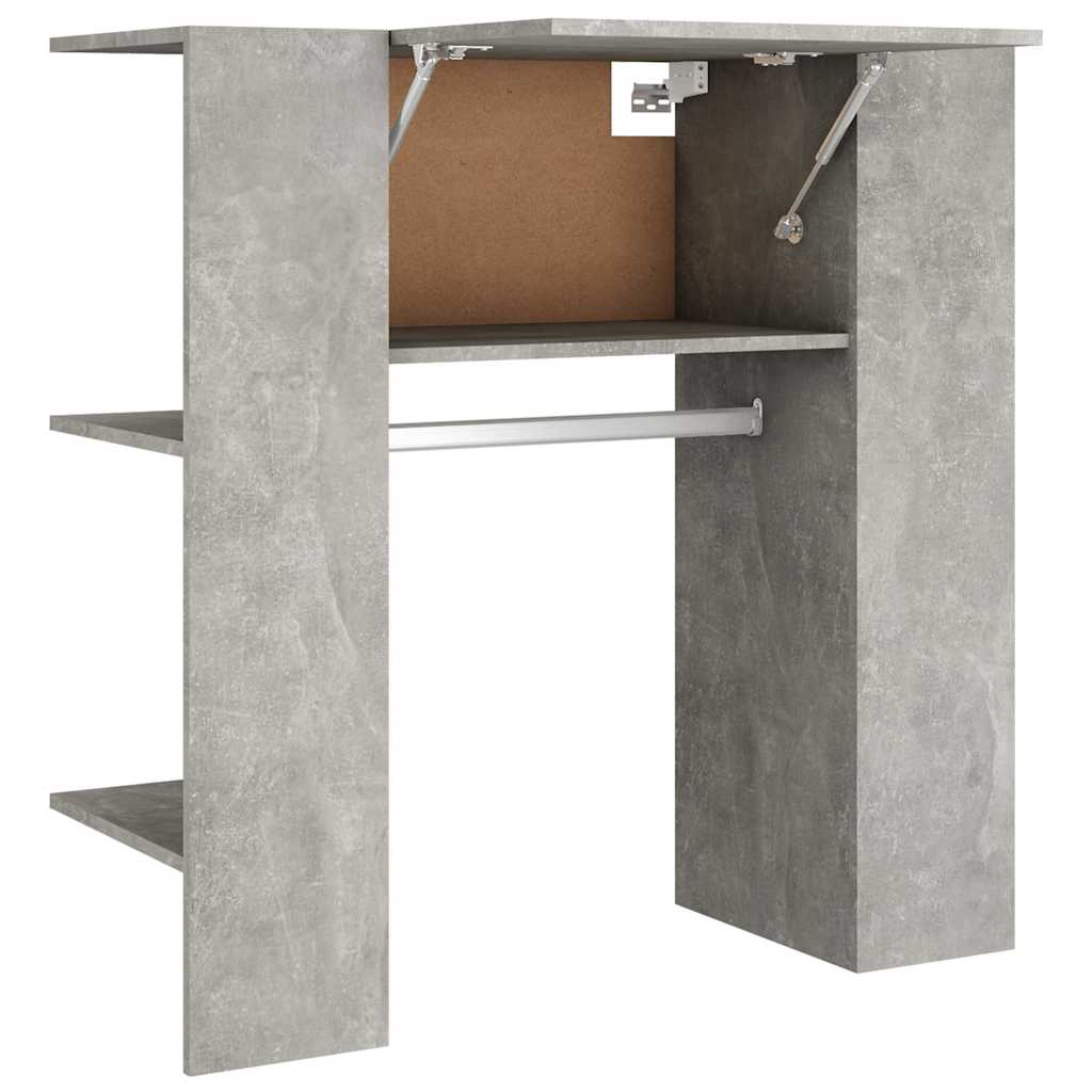 Vidaxl halmeubel 97,5x37x99 cm bewerkt hout betongrijs