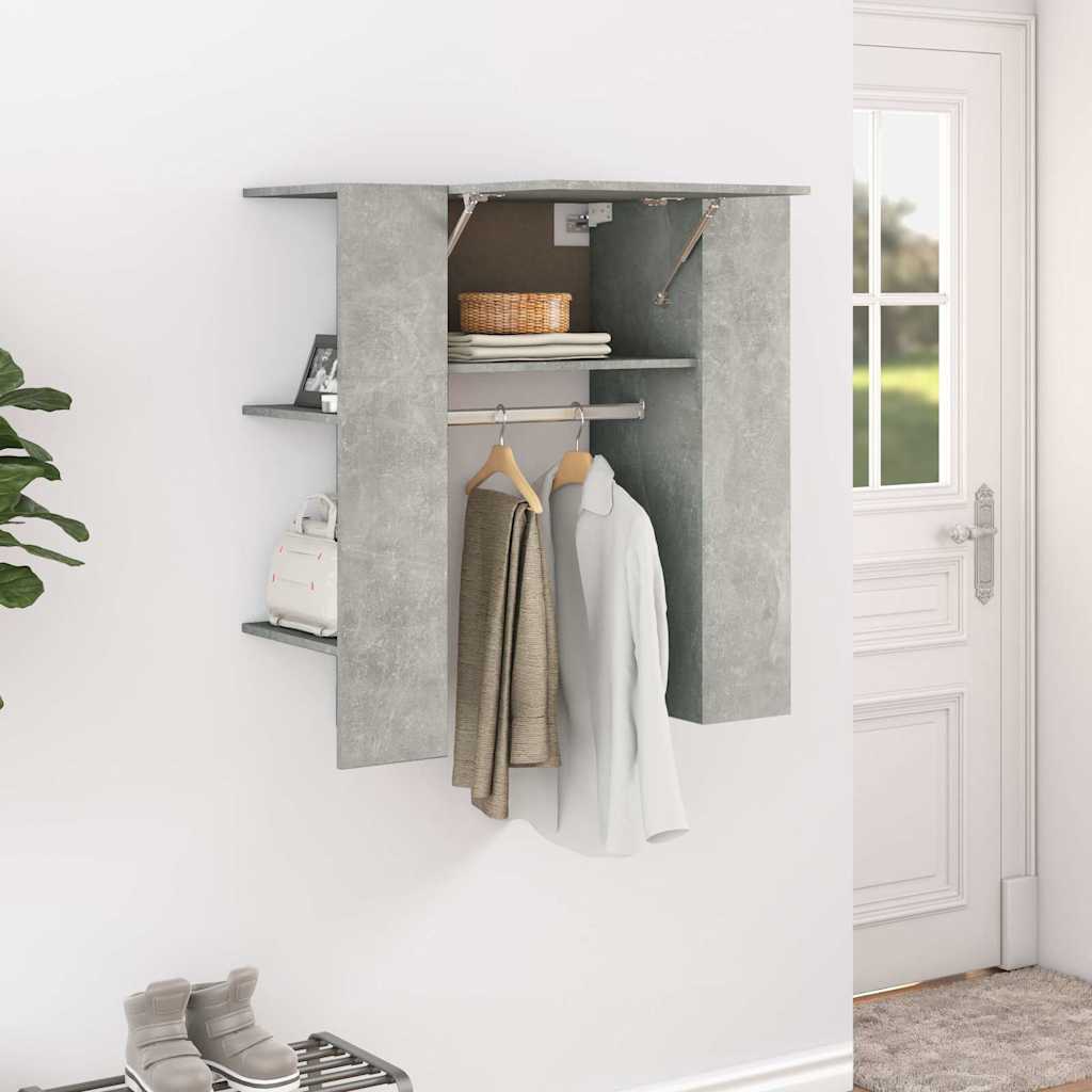 Vidaxl halmeubel 97,5x37x99 cm bewerkt hout betongrijs