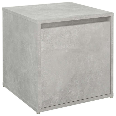 Vidaxl opbergbox met lade 40,5x40x40 cm bewerkt hout betongrijs